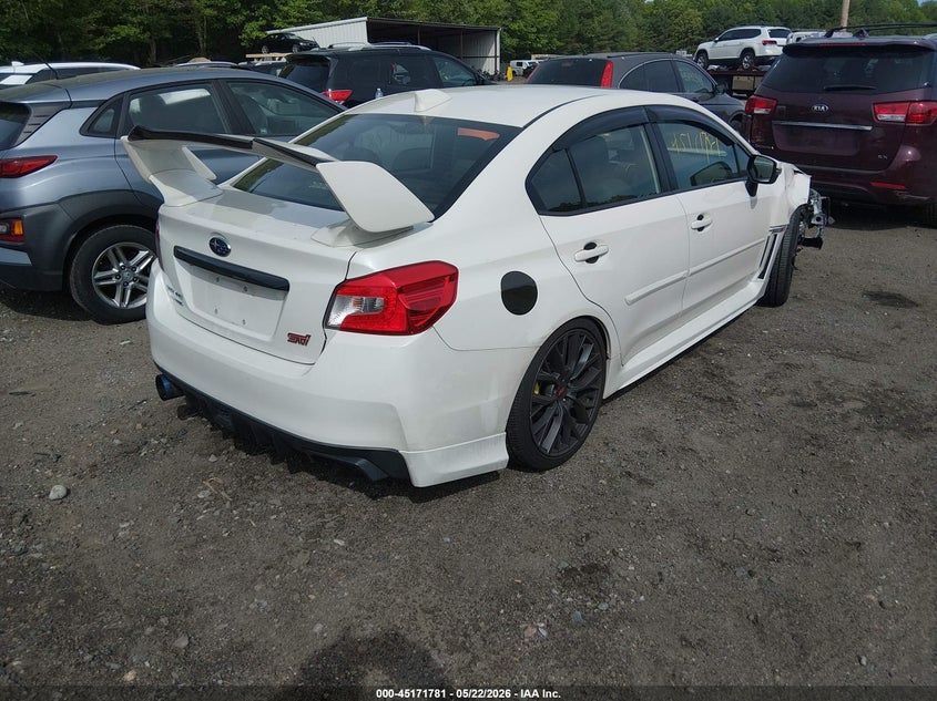 2018 Subaru Wrx sti VIN JF1VA2W61J9810685 IAAI salvage auction — RIGHT FRONT, Salvage (Massachusetts), sold $6,500 on 2026-07-21 (photo 4)