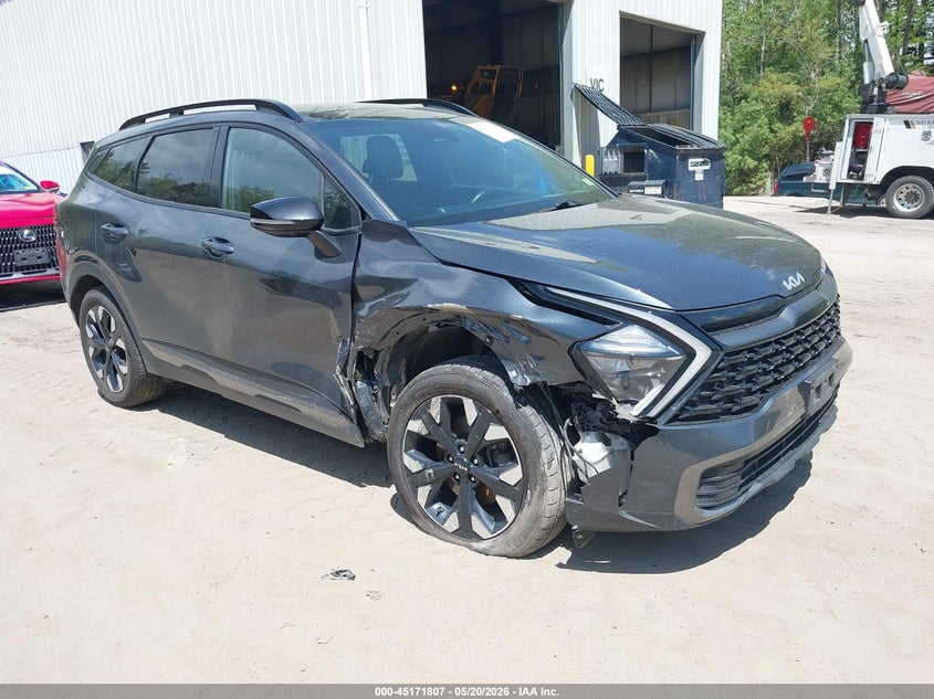 2023 Kia Sportage VIN 5XYK6CAF7PG028779 IAAI salvage auction — RIGHT FRONT, Salvage (Vermont), sold $7,700 on 2026-08-01 (photo 1)