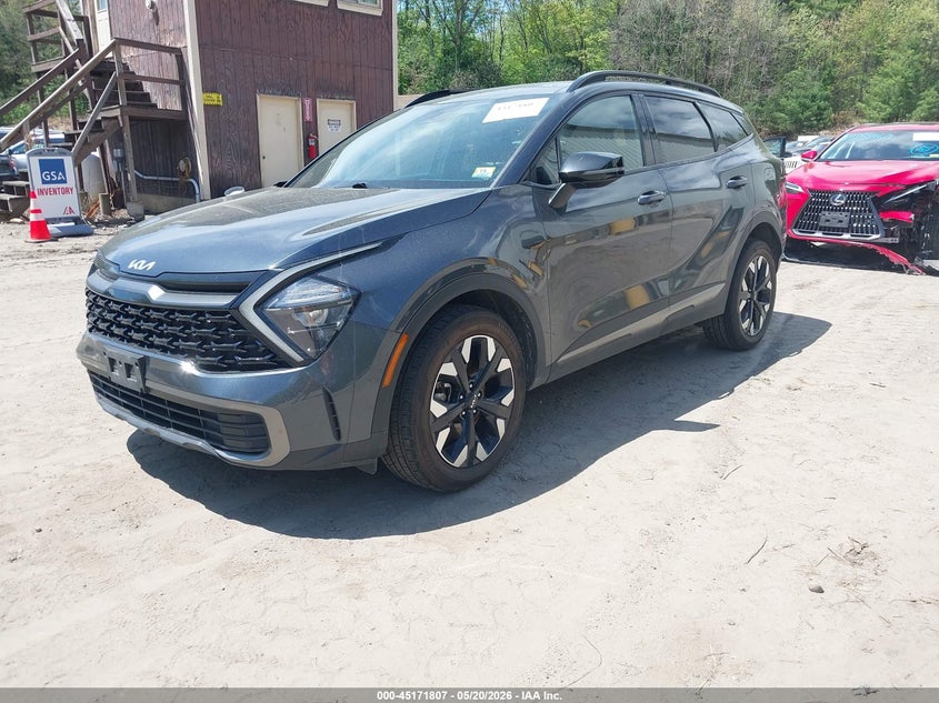 2023 Kia Sportage VIN 5XYK6CAF7PG028779 IAAI salvage auction — RIGHT FRONT, Salvage (Vermont), sold $7,700 on 2026-08-01 (photo 2)