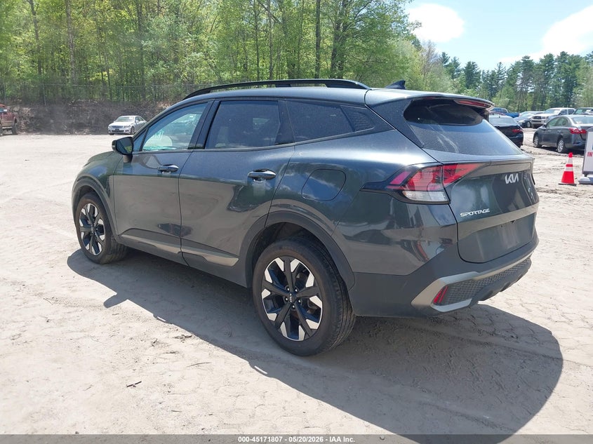 2023 Kia Sportage VIN 5XYK6CAF7PG028779 IAAI salvage auction — RIGHT FRONT, Salvage (Vermont), sold $7,700 on 2026-08-01 (photo 3)