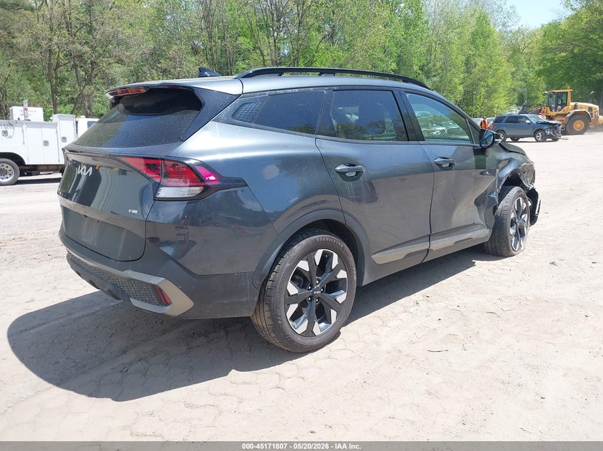 2023 Kia Sportage VIN 5XYK6CAF7PG028779 IAAI salvage auction — RIGHT FRONT, Salvage (Vermont), sold $7,700 on 2026-08-01 (photo 4)