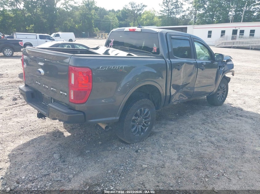 2020 Ford Ranger VIN 1FTER4FH1LLA69766 IAAI salvage auction — FRONT END, Salvage (Georgia), sold $3,650 on 2026-07-09 (photo 4)