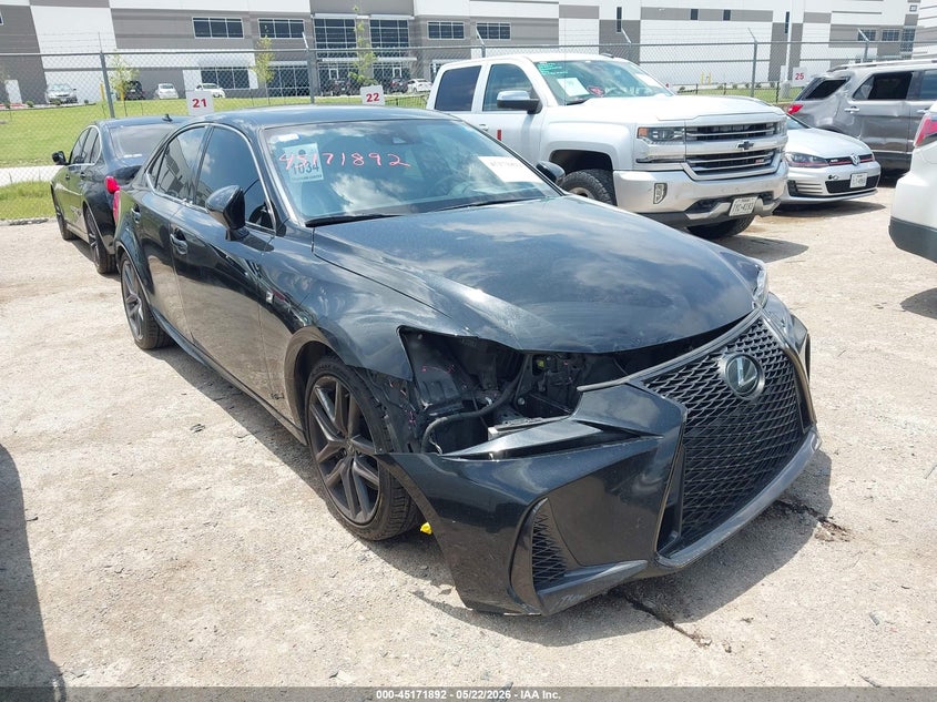 2020 Lexus Is VIN JTHGA1D23L5108910 IAAI salvage auction — FRONT & REAR, Original (Texas), sold $11,500 on 2026-07-28 (photo 1)