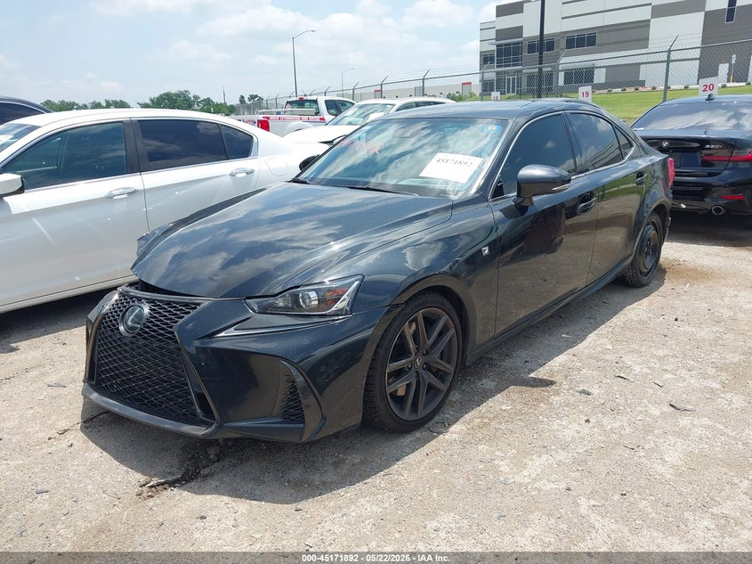 2020 Lexus Is VIN JTHGA1D23L5108910 IAAI salvage auction — FRONT & REAR, Original (Texas), sold $11,500 on 2026-07-28 (photo 2)