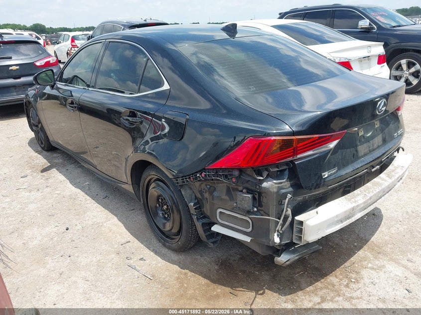 2020 Lexus Is VIN JTHGA1D23L5108910 IAAI salvage auction — FRONT & REAR, Original (Texas), sold $11,500 on 2026-07-28 (photo 3)