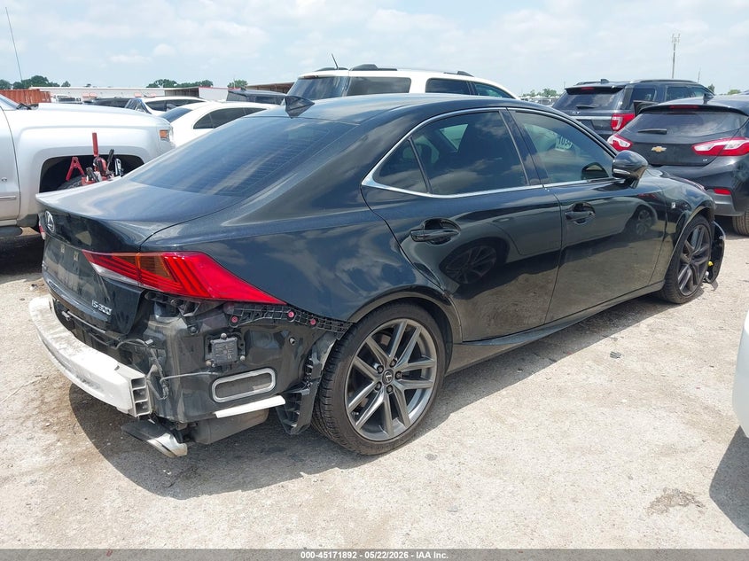 2020 Lexus Is VIN JTHGA1D23L5108910 IAAI salvage auction — FRONT & REAR, Original (Texas), sold $11,500 on 2026-07-28 (photo 4)