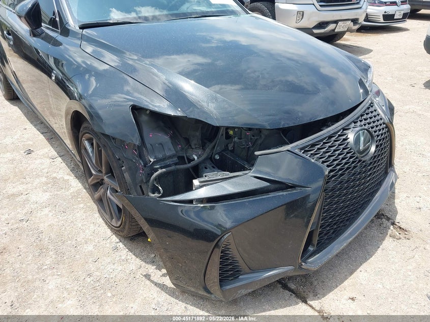2020 Lexus Is VIN JTHGA1D23L5108910 IAAI salvage auction — FRONT & REAR, Original (Texas), sold $11,500 on 2026-07-28 (photo 6)