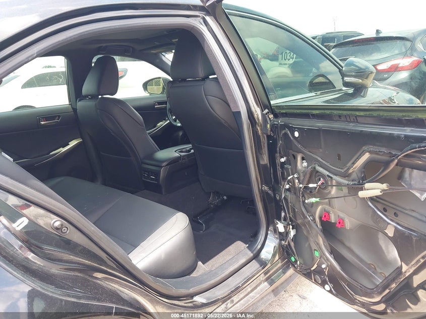 2020 Lexus Is VIN JTHGA1D23L5108910 IAAI salvage auction — FRONT & REAR, Original (Texas), sold $11,500 on 2026-07-28 (photo 8)