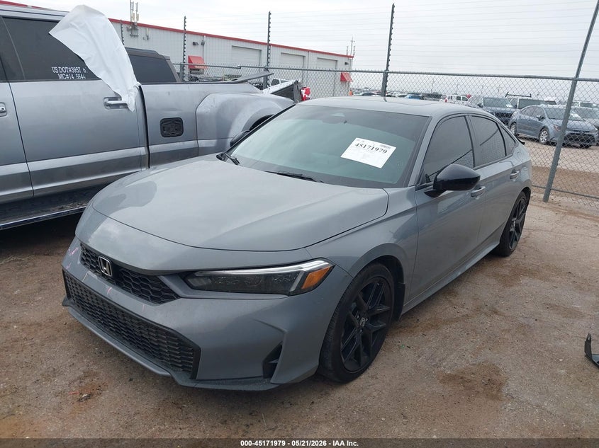2025 Honda Civic VIN 2HGFE4F86SH331519 IAAI salvage auction — REAR END, Original (Texas), sold $12,000 on 2026-07-28 (photo 2)
