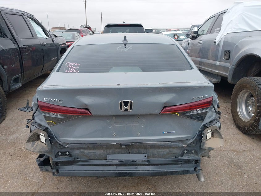 2025 Honda Civic VIN 2HGFE4F86SH331519 IAAI salvage auction — REAR END, Original (Texas), sold $12,000 on 2026-07-28 (photo 6)