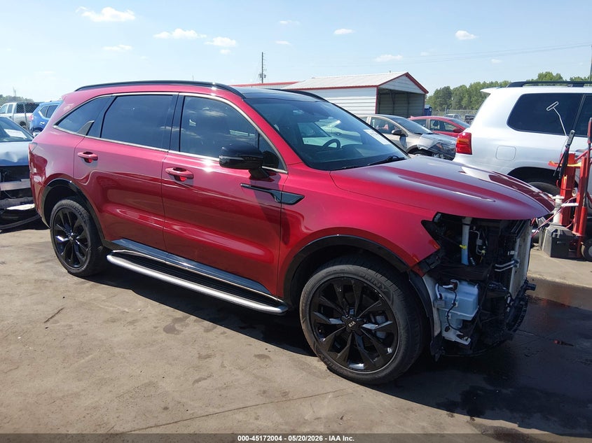 2021 Kia Sorento VIN 5XYRKDLF5MG044262 IAAI salvage auction — FRONT END, Salvage (North Carolina), sold $6,100 on 2026-07-22 (photo 1)