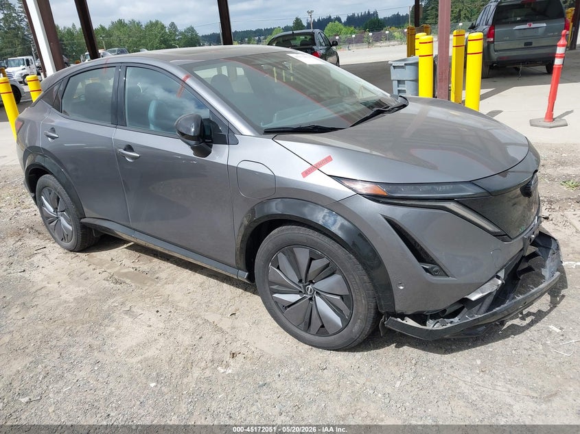 2023 Nissan Ariya VIN JN1DF0CD4PM706909 IAAI salvage auction — FRONT END, Bill Of Sale (Washington), sold $11,850 on 2026-07-16 (photo 1)