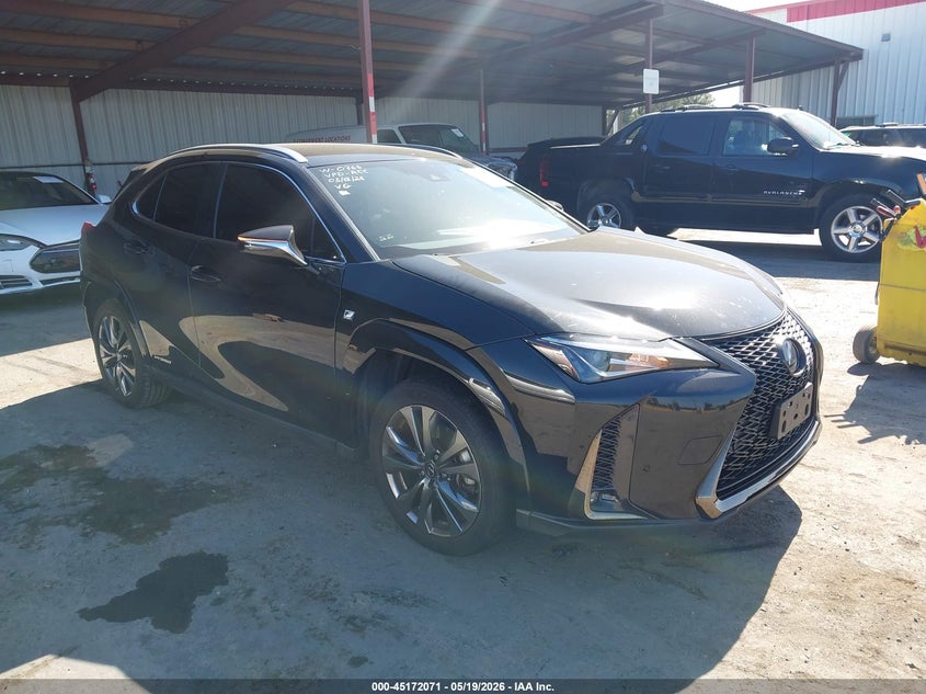 2022 Lexus Ux VIN JTHE9JBH6N2056023 IAAI salvage auction — LEFT FRONT, Salvage (California), sold $13,500 on 2026-07-16 (photo 1)