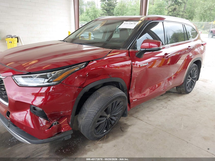 2021 Toyota Highlander VIN 5TDEBRCH3MS043062 IAAI salvage auction — LEFT SIDE, Bill Of Sale (Washington), sold $10,600 on 2026-07-30 (photo 6)