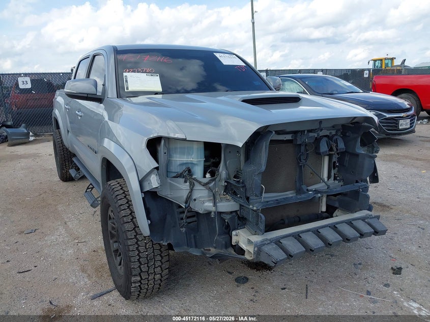 2021 Toyota Tacoma VIN 5TFAZ5CN9MX112436 IAAI salvage auction — FRONT END, Salvage Title, sold $12,200 on 2026-07-10 (photo 1)