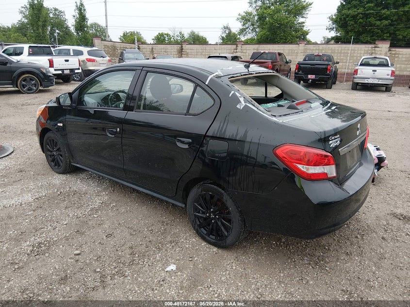 2020 Mitsubishi Mirage VIN ML32F4FJ3LHF13107 IAAI salvage auction — HAIL, Clear (Missouri), sold $1,900 on 2026-07-20 (photo 3)
