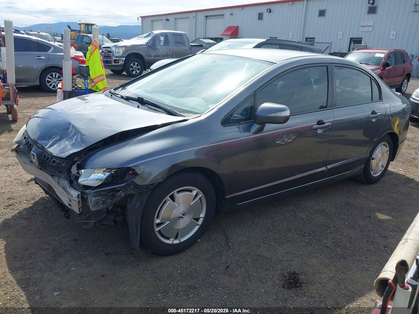 2010 Honda Civic hybrid VIN JHMFA3F22AS002385 IAAI salvage auction — FRONT END, Bill Of Sale (Washington), sold $325 on 2026-07-07 (photo 2)