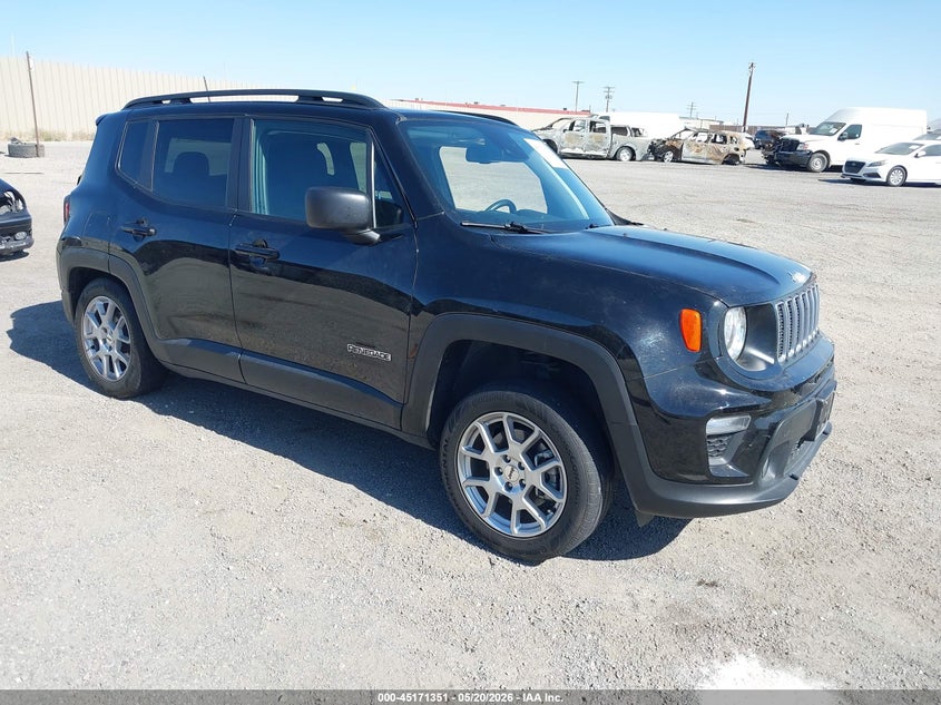 2023 Jeep Renegade VIN ZACNJDB18PPP61053 IAAI salvage auction — REAR END, Salvage (California), sold $2,975 on 2026-07-16 (photo 1)