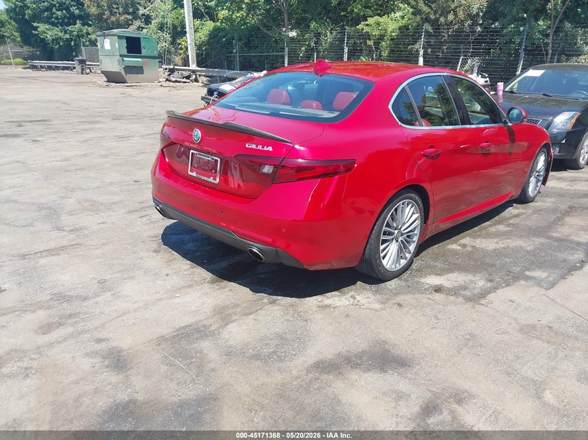 2017 Alfa romeo Giulia VIN ZARFAECN4H7557448 IAAI salvage auction — RIGHT FRONT, Salvage Title, sold $3,300 on 2026-09-10 (photo 4)