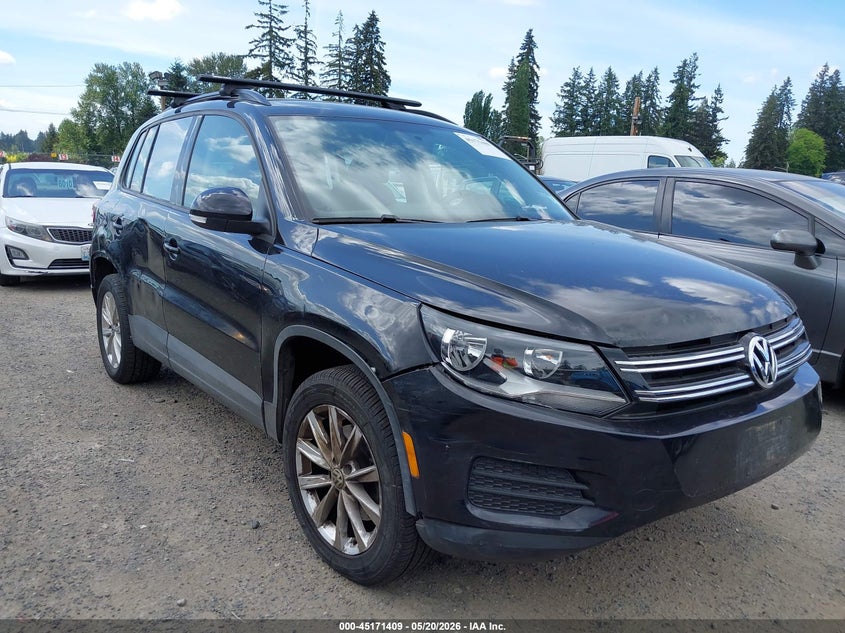 2018 Volkswagen Tiguan VIN WVGAV7AX0JK005047 IAAI salvage auction — NORMAL WEAR, Clear (Washington), sold $1,500 on 2026-07-15 (photo 1)