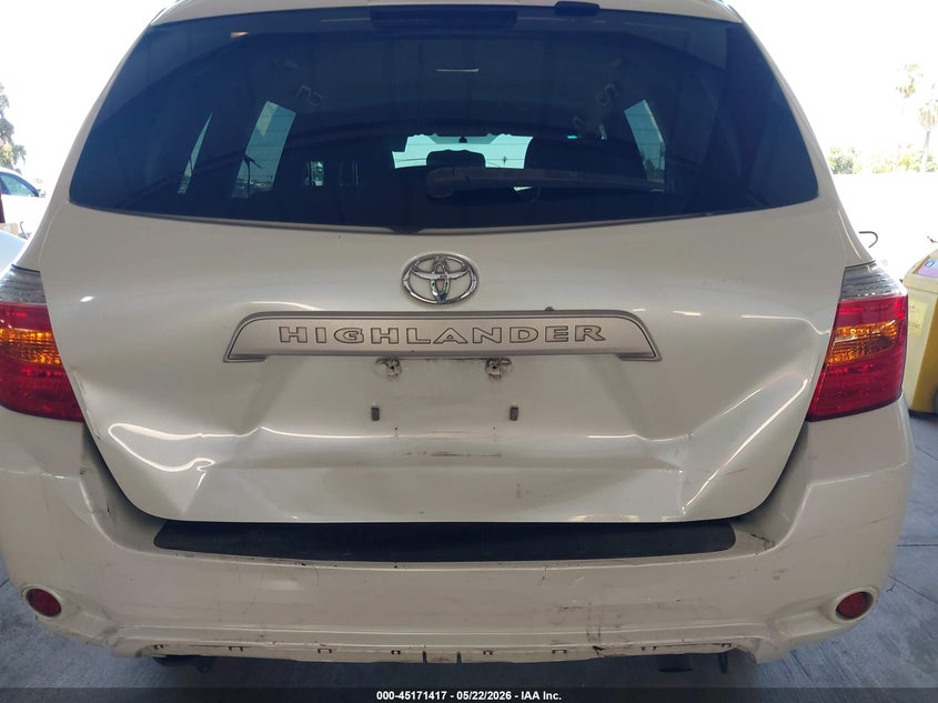 2010 Toyota Highlander VIN JTEZK3EH2A2104315 IAAI salvage auction — REAR END, Salvage (California), sold $1,050 on 2026-07-07 (photo 6)