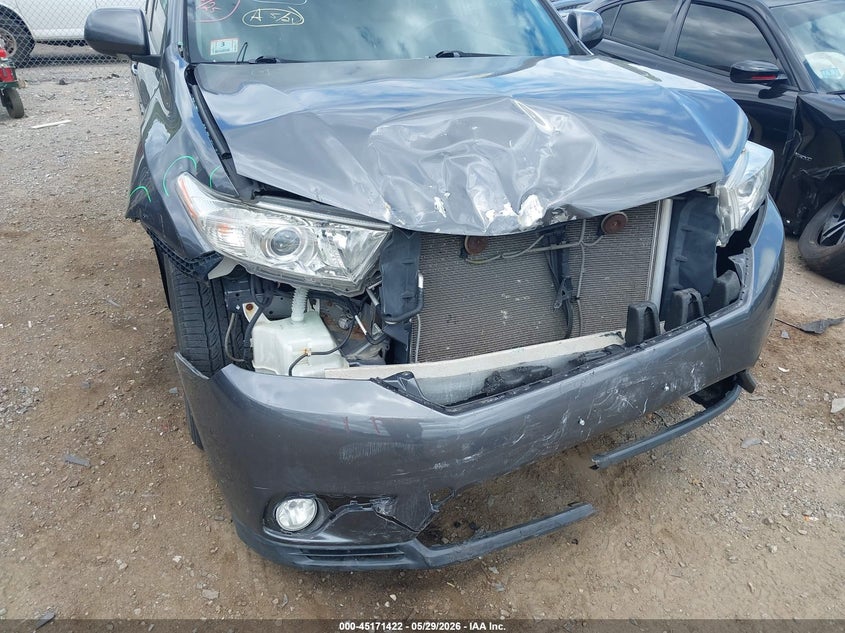 2012 Toyota Highlander VIN 5TDDK3EH2CS093651 IAAI salvage auction — FRONT END, Salvage Title, sold $2,100 on 2026-07-29 (photo 6)