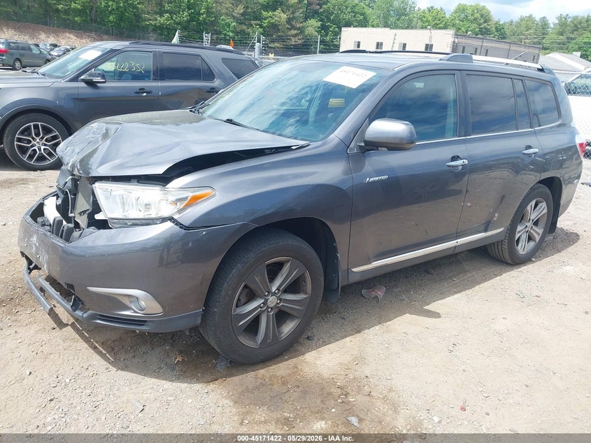 2012 Toyota Highlander VIN 5TDDK3EH2CS093651 IAAI salvage auction — FRONT END, Salvage Title, sold $2,100 on 2026-07-29 (photo 2)