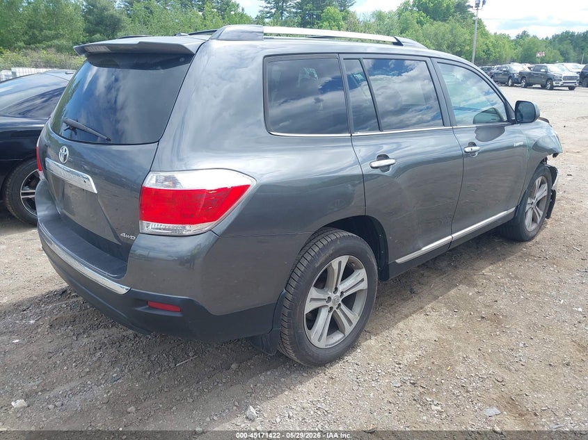 2012 Toyota Highlander VIN 5TDDK3EH2CS093651 IAAI salvage auction — FRONT END, Salvage Title, sold $2,100 on 2026-07-29 (photo 4)