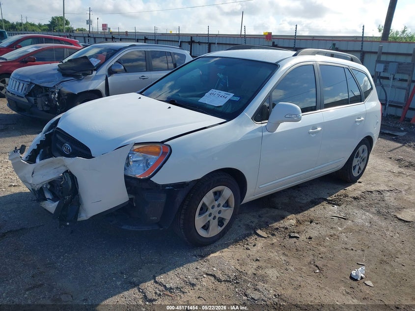 2010 Kia Rondo VIN KNAHG8C96A7308884 IAAI salvage auction — FRONT END, Original (Texas), sold $1,150 on 2026-08-02 (photo 2)