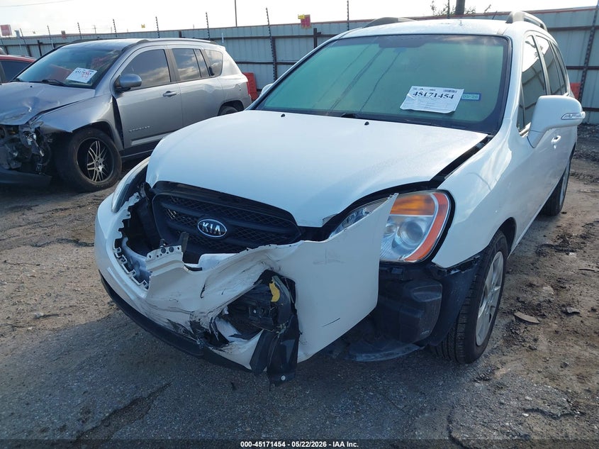 2010 Kia Rondo VIN KNAHG8C96A7308884 IAAI salvage auction — FRONT END, Original (Texas), sold $1,150 on 2026-08-02 (photo 6)