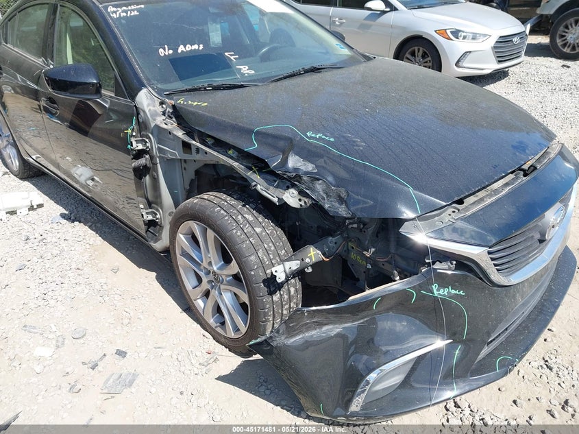 2017 Mazda 6 VIN JM1GL1V57H1106225 IAAI salvage auction — FRONT END, Salvage (South Carolina), sold $1,700 on 2026-07-07 (photo 6)
