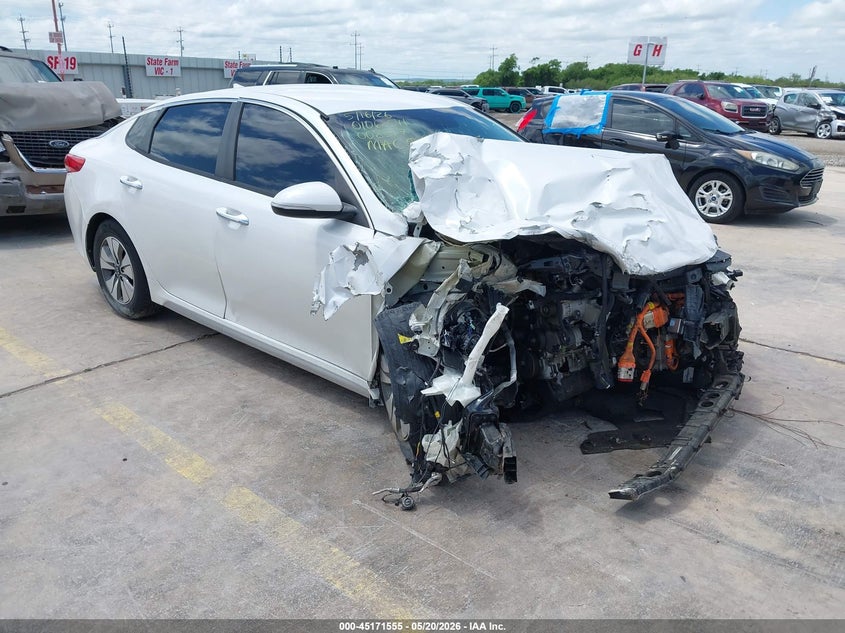2017 Kia Optima VIN KNAGT4LC0H5008517 IAAI salvage auction — FRONT END, Salvage (Texas), sold $300 on 2026-07-20 (photo 1)