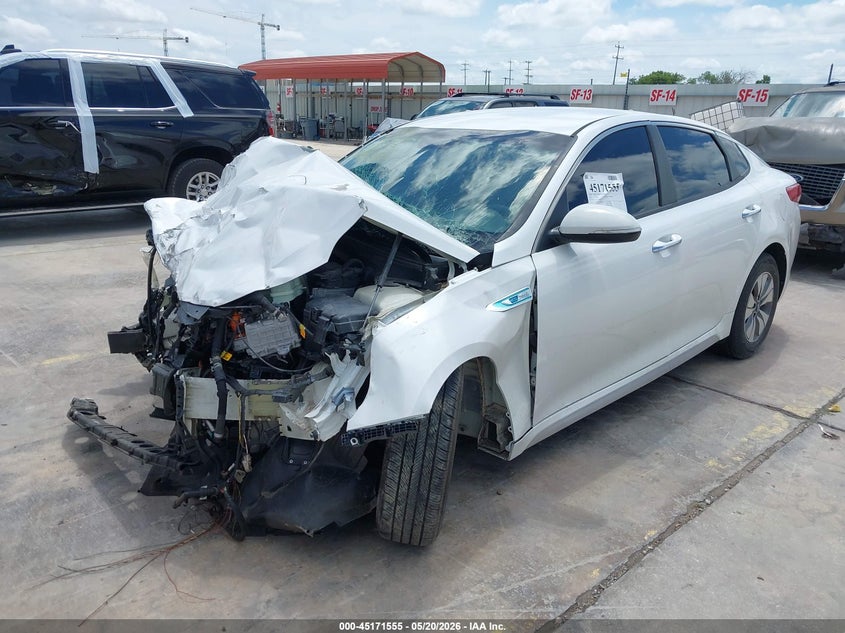 2017 Kia Optima VIN KNAGT4LC0H5008517 IAAI salvage auction — FRONT END, Salvage (Texas), sold $300 on 2026-07-20 (photo 2)