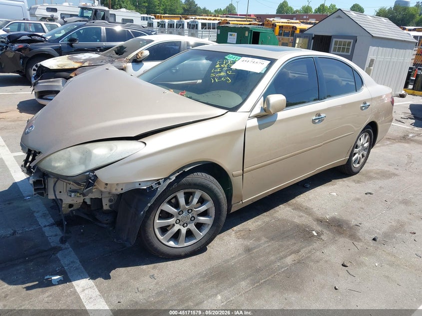 2004 Lexus ES VIN JTHBA30G245048854 IAAI salvage auction — LEFT FRONT, Salvage (North Carolina), sold $400 on 2026-07-23 (photo 2)