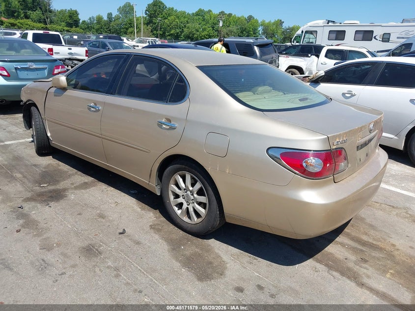 2004 Lexus ES VIN JTHBA30G245048854 IAAI salvage auction — LEFT FRONT, Salvage (North Carolina), sold $400 on 2026-07-23 (photo 3)