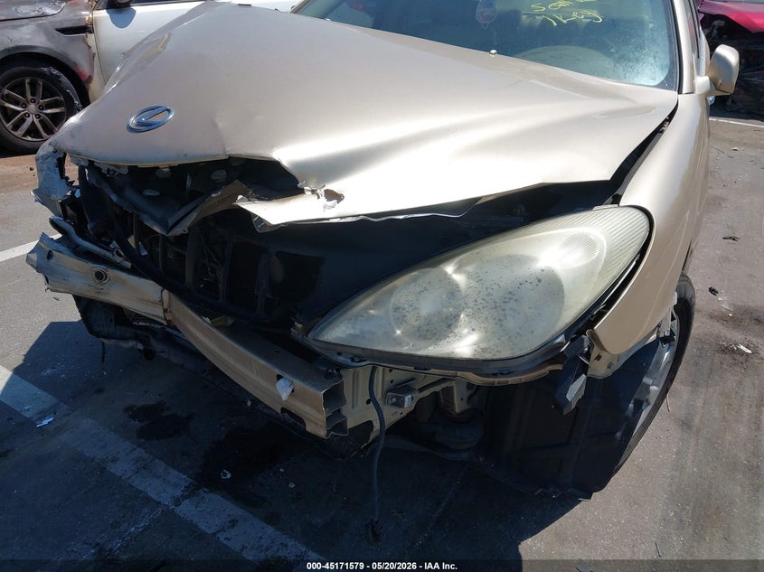 2004 Lexus ES VIN JTHBA30G245048854 IAAI salvage auction — LEFT FRONT, Salvage (North Carolina), sold $400 on 2026-07-23 (photo 6)