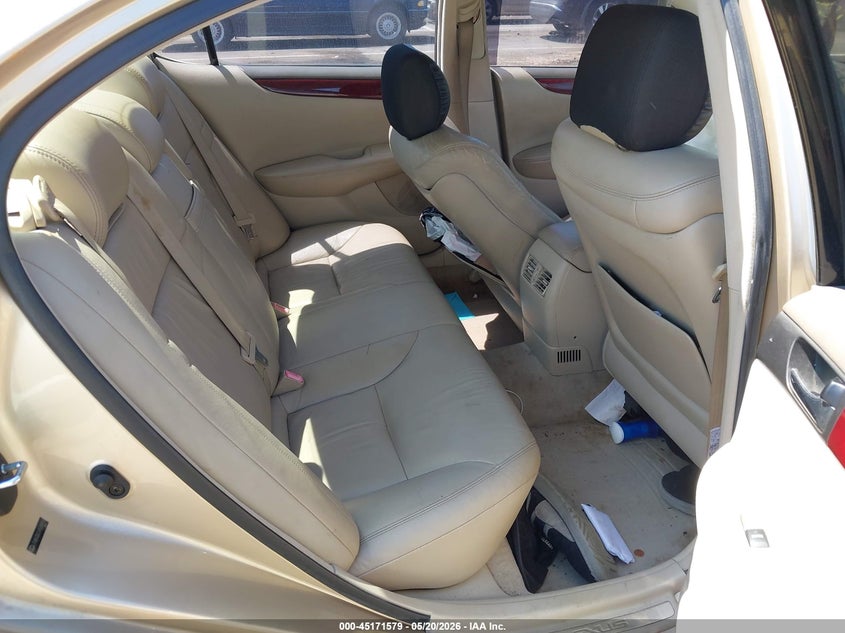 2004 Lexus ES VIN JTHBA30G245048854 IAAI salvage auction — LEFT FRONT, Salvage (North Carolina), sold $400 on 2026-07-23 (photo 8)