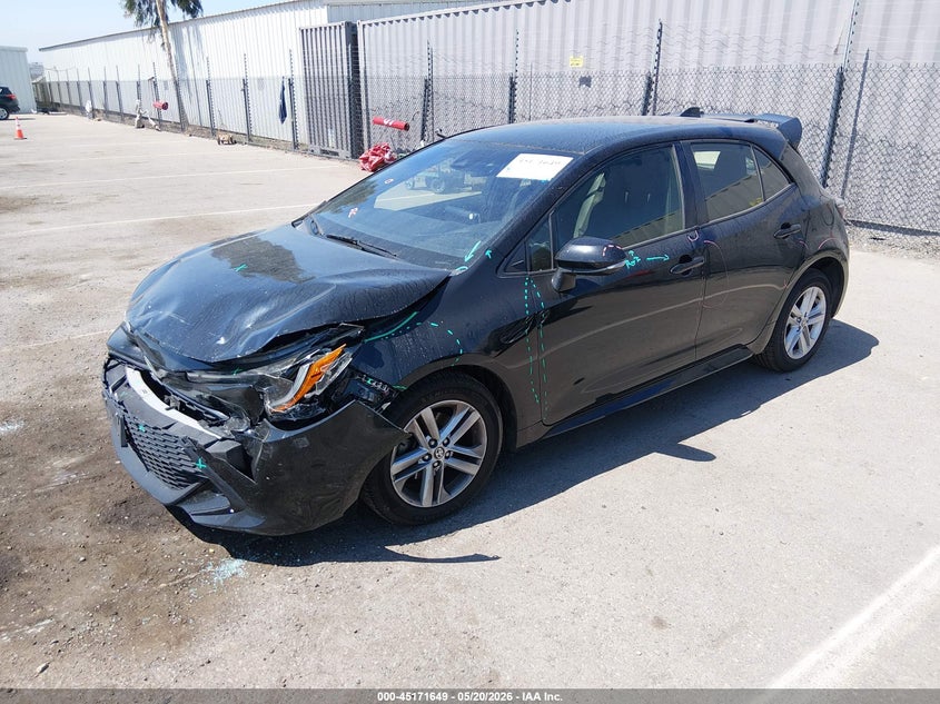 2019 Toyota Corolla VIN JTNK4RBE3K3044520 IAAI salvage auction — FRONT END, Salvage (California), sold $2,950 on 2026-07-13 (photo 2)