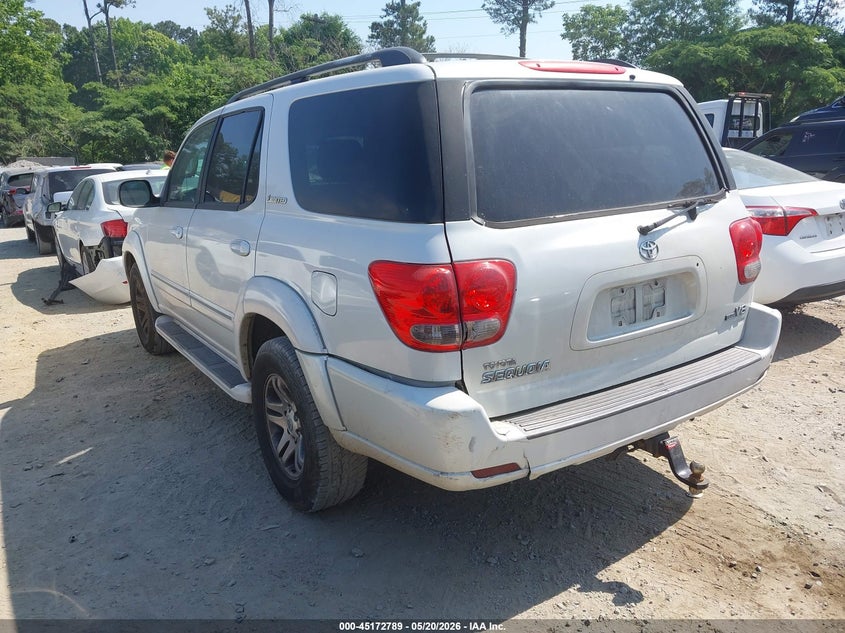 2007 Toyota Sequoia VIN 5TDZT38A47S289985 IAAI salvage auction — FRONT END, Salvage (Georgia), sold $1,550 on 2026-07-07 (photo 3)