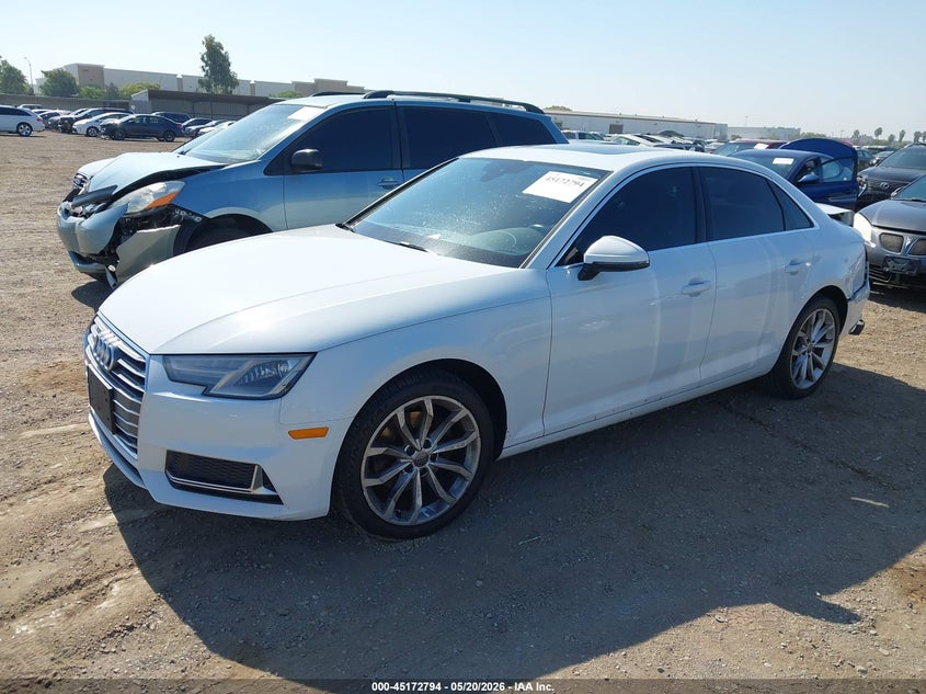 2019 Audi A4 VIN WAUGMAF47KA061200 IAAI salvage auction — REAR END, Salvage (California), sold $2,750 on 2026-07-29 (photo 2)