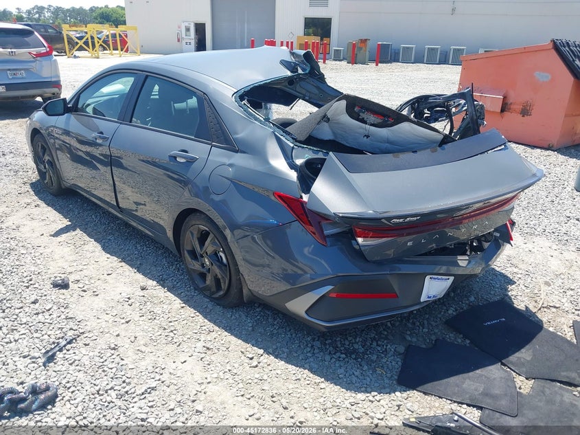 2026 Hyundai Elantra VIN KMHLM4DG1TU188973 IAAI salvage auction — REAR END, Salvage (Georgia), sold $3,850 on 2026-07-13 (photo 3)