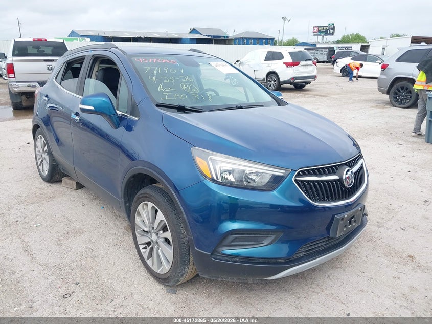 2019 Buick Encore VIN KL4CJASB8KB807964 IAAI salvage auction — LEFT REAR, Salvage (Texas), sold $1,750 on 2026-07-15 (photo 1)