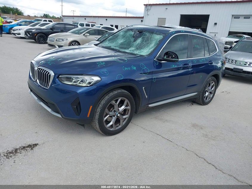 2024 BMW X3 VIN 5UX53DP01R9V84281 IAAI salvage auction — HAIL, Clear (Missouri), sold $16,700 on 2026-07-27 (photo 2)