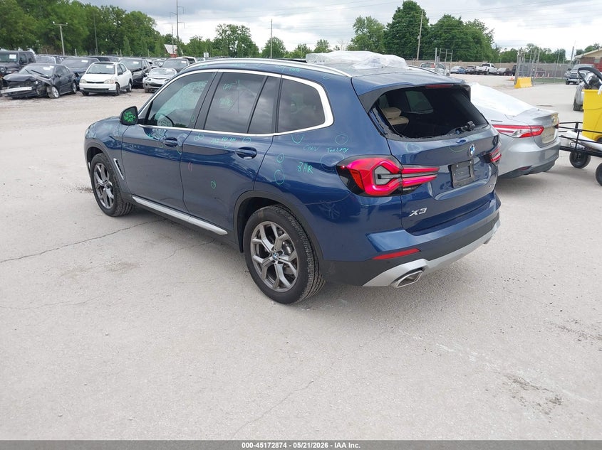 2024 BMW X3 VIN 5UX53DP01R9V84281 IAAI salvage auction — HAIL, Clear (Missouri), sold $16,700 on 2026-07-27 (photo 3)