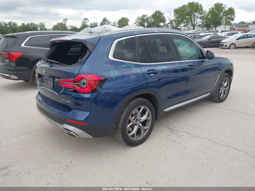 2024 BMW X3 VIN 5UX53DP01R9V84281 IAAI salvage auction — HAIL, Clear (Missouri), sold $16,700 on 2026-07-27 (photo 4)