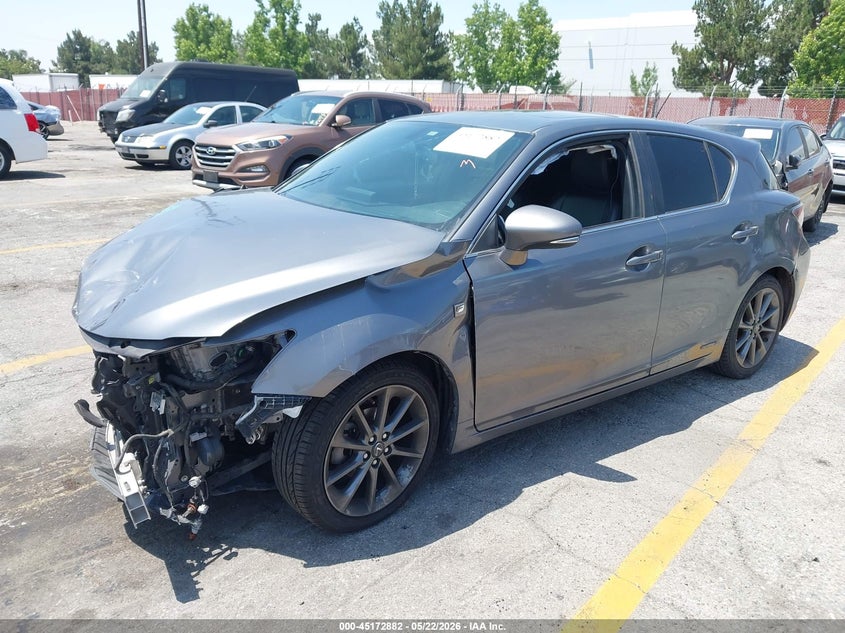 2012 Lexus Ct VIN JTHKD5BH2C2110035 IAAI salvage auction — LEFT & RIGHT, Salvage (California), sold $725 on 2026-07-07 (photo 2)