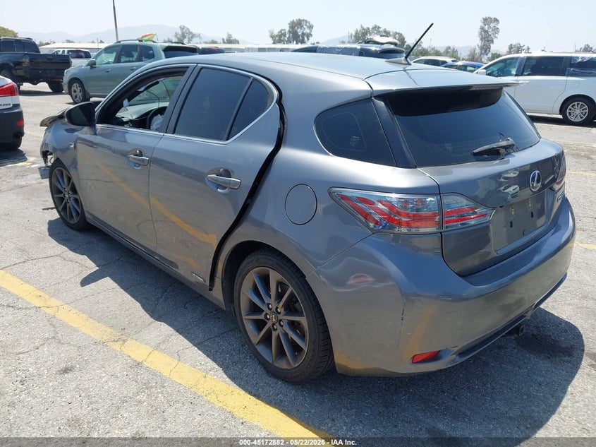 2012 Lexus Ct VIN JTHKD5BH2C2110035 IAAI salvage auction — LEFT & RIGHT, Salvage (California), sold $725 on 2026-07-07 (photo 3)
