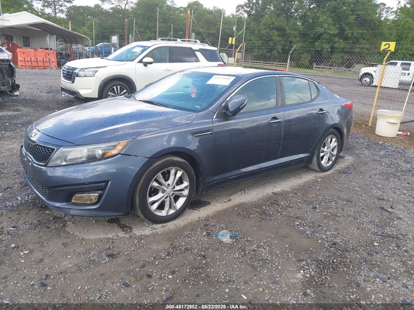 2015 Kia Optima VIN 5XXGM4A75FG490707 IAAI salvage auction — FRONT & REAR, Salvage (Mississippi), sold $500 on 2026-07-14 (photo 2)