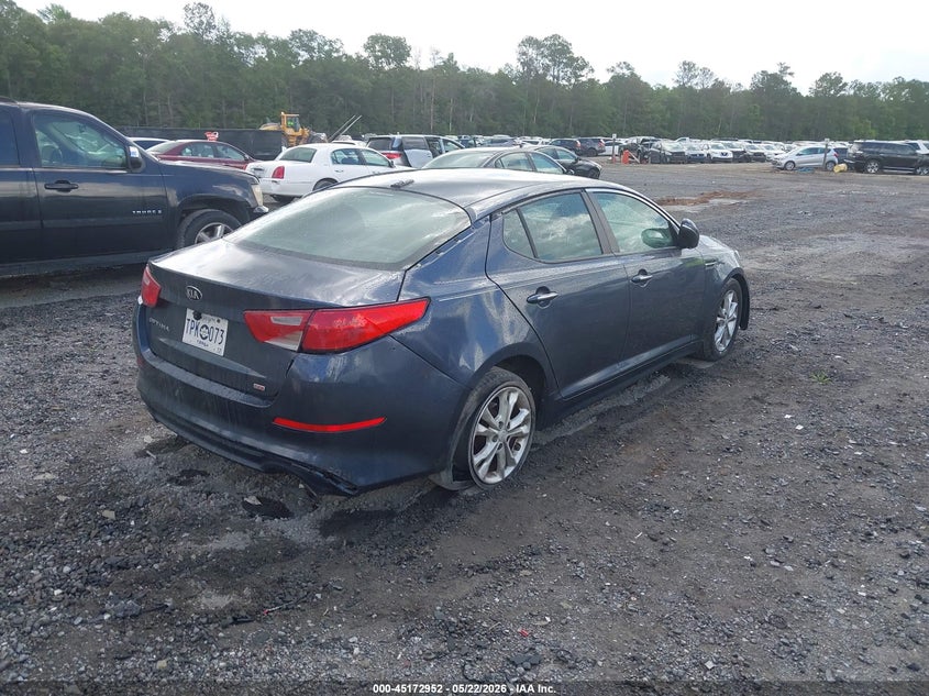 2015 Kia Optima VIN 5XXGM4A75FG490707 IAAI salvage auction — FRONT & REAR, Salvage (Mississippi), sold $500 on 2026-07-14 (photo 4)