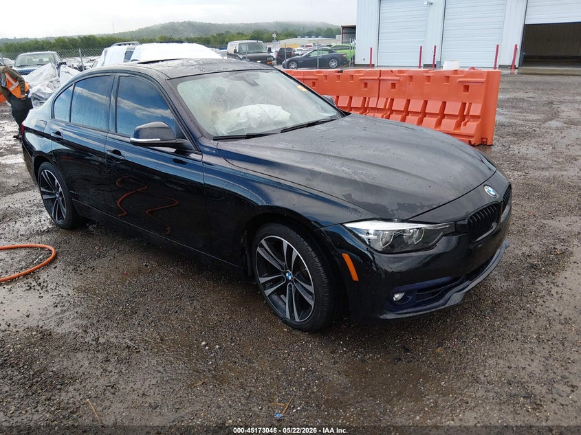 2018 BMW 3er VIN WBA8D9C57JEM32136 IAAI salvage auction — RIGHT FRONT, Clear (Oklahoma), sold $5,600 on 2026-07-28 (photo 1)